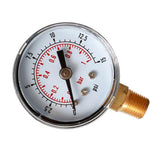 Max Pressure Gauge 0-15PSI 0-1Bar Dial Pneumatic Hydraulic Air Pressure Measure