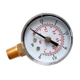 Max Pressure Gauge 0-15PSI 0-1Bar Dial Pneumatic Hydraulic Air Pressure Measure