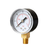 Max Pressure 0-30PSI 0-2Bar Dial Pneumatic Hydraulic Air Pressure Gauge