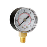 Max Pressure 0-30PSI 0-2Bar Dial Pneumatic Hydraulic Air Pressure Gauge