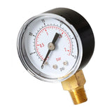 Max Pressure 0-30PSI 0-2Bar Dial Pneumatic Hydraulic Air Pressure Gauge
