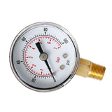 Max Pressure Gauge 0-100PSI 0-7Bar Dial Pneumatic Hydraulic Air Pressure Measure