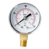Max Pressure 0-200PSI 0-14Bar Dial Pneumatic Hydraulic Air Pressure Gauge