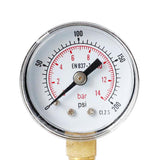 Max Pressure 0-200PSI 0-14Bar Dial Pneumatic Hydraulic Air Pressure Gauge
