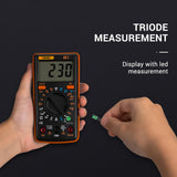 Max Maxb M1 Digital Multimeter tester Auto AC/DC Ammeter Voltmeter Ohm  Orange