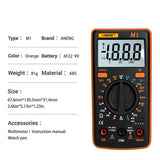 Max Maxb M1 Digital Multimeter tester Auto AC/DC Ammeter Voltmeter Ohm  Orange