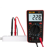 Max M1 Digital Multimeter tester Auto AC/DC Ammeter Voltmeter Ohm  Red