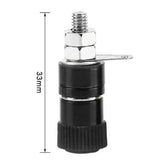 Max 4mm Banana Socket Nickel Plated Binding Post Nut Plug Jack Connector Black