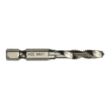 Maxbell Hand Tap Drill Bits M3 M4 M5 M6 M8 M10 Metalworking Tools M6x1mm Silver