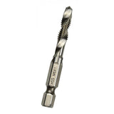 Maxbell Hand Tap Drill Bits M3 M4 M5 M6 M8 M10 Metalworking Tools M6x1mm Silver