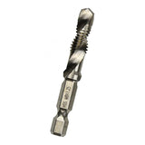 Maxbell Hand Tap Drill Bits M3 M4 M5 M6 M8 M10 Metalworking Tools M8x1.25mm Silver
