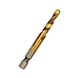 Maxbell Hand Tap Drill Bits M3 M4 M5 M6 M8 M10 Metalworking Tools M6x1mm Gold