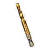 Maxbell Hand Tap Drill Bits M3 M4 M5 M6 M8 M10 Metalworking Tools M6x1mm Gold