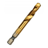 Maxbell Hand Tap Drill Bits M3 M4 M5 M6 M8 M10 Metalworking Tools M8x1.25mm Gold