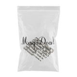 Maxbell 6pcs Quick Change HEX Shank Twist Drill and Bit set - metal M3-M10 Silver