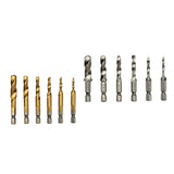 Maxbell 6pcs Quick Change HEX Shank Twist Drill and Bit set - metal M3-M10 Silver