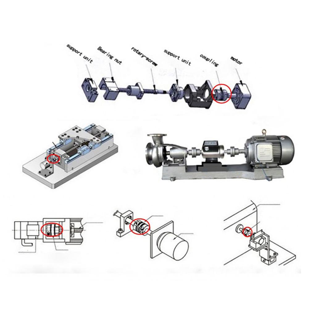 ⚡️Buy Max 8 Sources Flexible Coupling Motor Encoder for CNC motor D25 ...