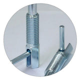 Max Steel Indexing Plungers Lever Type Coarse Thread M16 Galvanized Steel