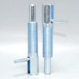Max Steel Indexing Plungers Lever Type Coarse Thread M16 Galvanized Steel