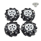 Max 4pcs 80/97mm Omnidirectional Mecanum Wheel with Coupling D