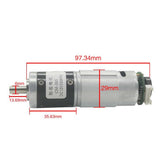 Max DC 12V 330RPM Geared Motor with Encoder High Torque