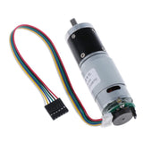 Max DC 12V 330RPM Geared Motor with Encoder High Torque