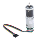 Max DC 12V 330RPM Geared Motor with Encoder High Torque