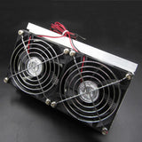 Max Thermoelectric Peltier Refrigeration Cooling System DIY Kit Double Fan