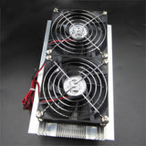 Max Thermoelectric Peltier Refrigeration Cooling System DIY Kit Double Fan