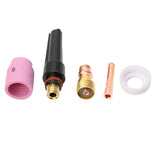 Max 5x Tig Welding Torch Stubby Cup Gas Collet Body Lens Kit For Tig WP 17 18 26
