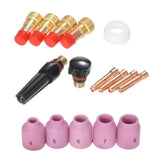 Max 16x TIG Welding Torch Stubby Gas Lens Kit Cup Collet Body Nozzle WP 17 18 26