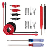 Max 18 in 1 Electronic Test Leads Kit Digital Multimeter Leads Alligator Clips