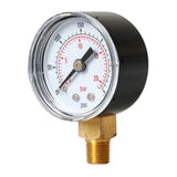 Max Metal Radial Pressure Gauge for Air Compressor TS-Y40Z8 0-20bar 0-300psi