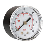 Max Metal Radial Pressure Gauge for Air Compressor TS-Y40Z8 0-2Bar 0-30psi