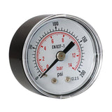 Max Metal Radial Pressure Gauge for Air Compressor TS-Y40Z8 0-14bar 0-200psi