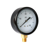 Max 1/4" NPT Pressure Gauge 100mm Dial Pneumatic 0-160 PSI Bottom/Side Mount