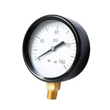 Max 1/4" NPT Pressure Gauge 100mm Dial Pneumatic 0-160 PSI Bottom/Side Mount