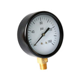 Max 1/4" NPT Pressure Gauge 100mm Dial Pneumatic 0-160 PSI Bottom/Side Mount