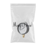 Max 1/4" NPT Pressure Gauge 100mm Dial Pneumatic 0-160 PSI Bottom/Side Mount