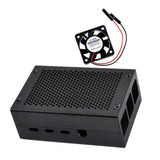 Max Pack of 1 4 Shell w/ Fan Heavy Duty Aluminum Cabinet Heat Basin Box Black