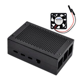 Max Pack of 1 4 Shell w/ Fan Heavy Duty Aluminum Cabinet Heat Basin Box Black