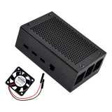 Max Pack of 1 4 Shell w/ Fan Heavy Duty Aluminum Cabinet Heat Basin Box Black