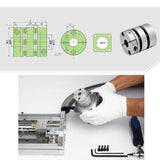 Max Stepper Motor Coupler Aluminum Alloy Joint Connector OD 19x27mm Hole 8mm