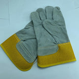 Max Cowhide Leather Work Gloves Work Safety Gauntlets for Welder, Motorcycle