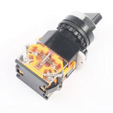 Max 3 positions Selector button switch Select 2NO 10A 380V LA38-20X3 22mm