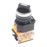 Max Round 22mm Rotary Selector Switch 2 Positions NC + NO Latching 10A