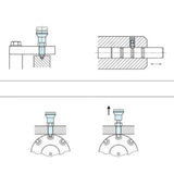 Max Stainless Steel Knob Indexing Plunger Spring Locking Pin VCN226-ANK 12-8-6