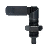 Max 1pc Indexing Plungers L Carbon Steel Index Bolts Locking Bolts w/ Grip Black M16-10