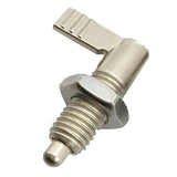 Max 1x Indexing Plungers L Type Stainless Locking Bolts Fine Thread Silver M10-6