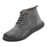 Max 1 Pair High Labor Insurance Shoes Men Steel Head Anti-slip Electric Welder 40 gray